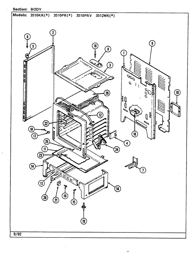 Diagram for 3512WRW