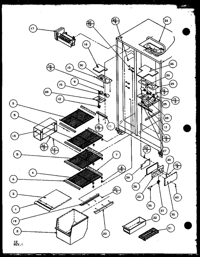 Diagram for 35538 (BOM: P1121906W L)