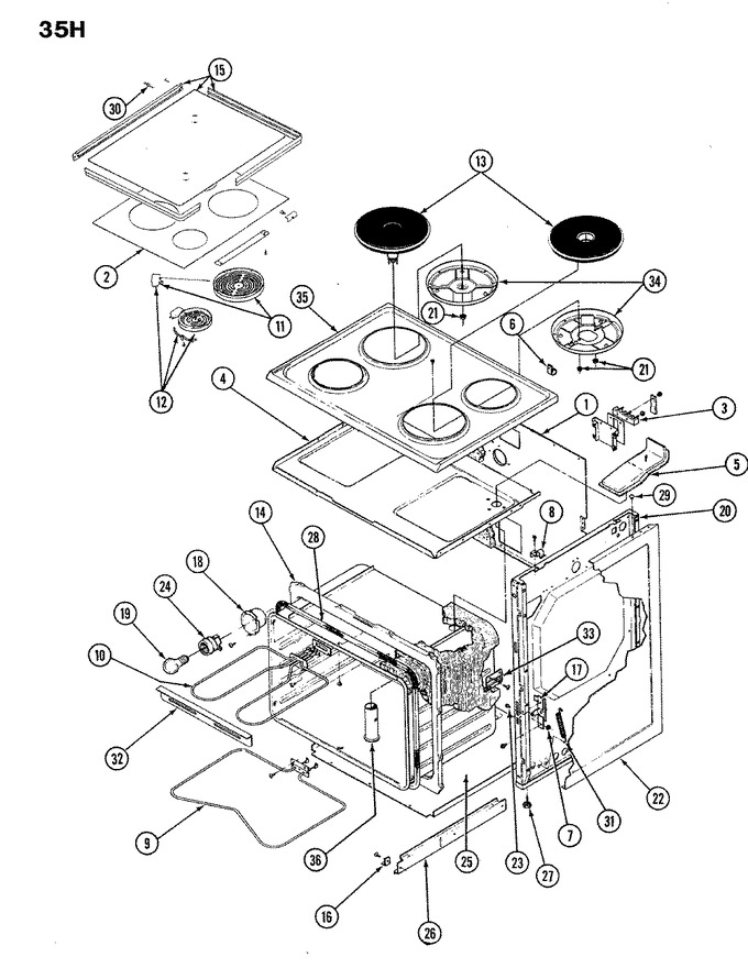 Diagram for B35HA-3EX-ON