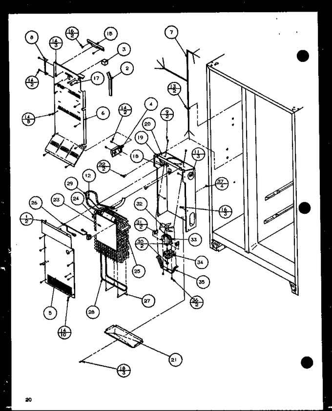 Diagram for 36561 (BOM: P1115501W)
