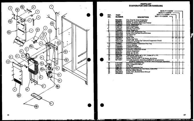 Diagram for 36571 (BOM: P1115506W)