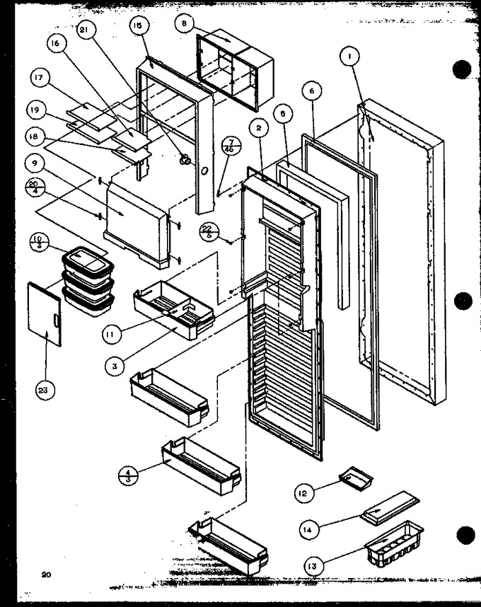Diagram for 36761 (BOM: P1135802W W)