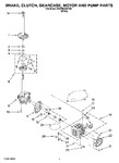 Diagram for 04 - Brake, Clutch, Gearcase, Motor And Pump Parts