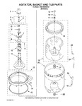 Diagram for 03 - Agitator, Basket And Tub Parts