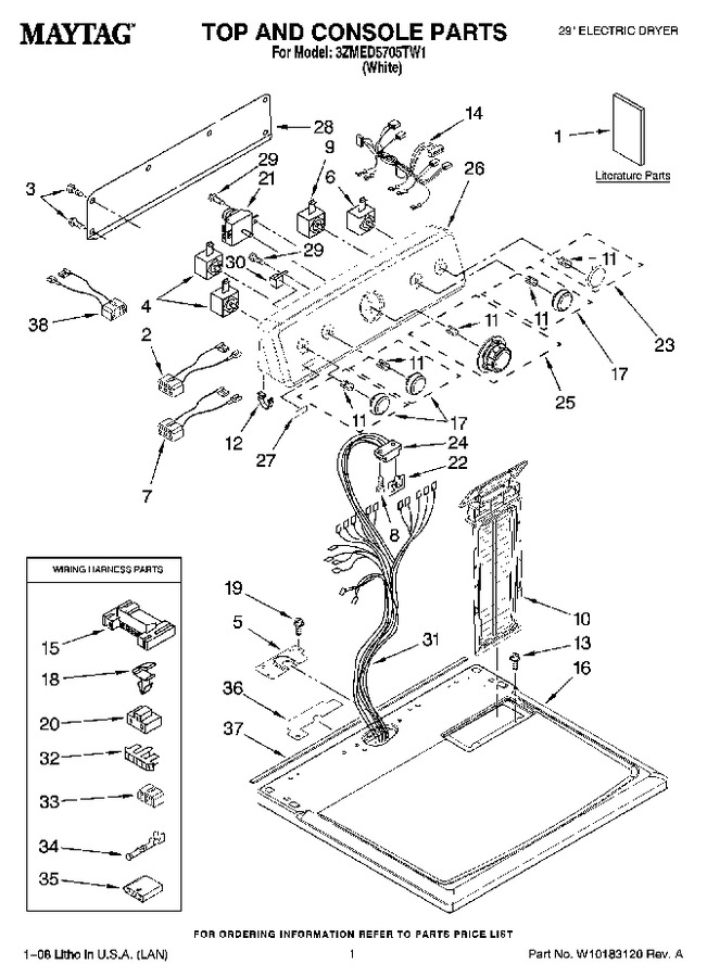 Diagram for 3ZMED5705TW1