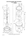 Diagram for 03 - Agitator, Basket And Tub Parts