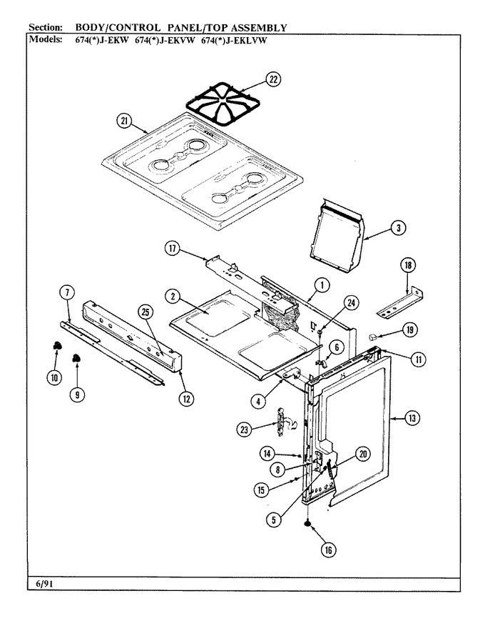 Diagram for 674AJ-EKW
