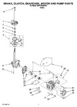 Diagram for 04 - Brake, Clutch, Gearcase, Motor And Pump Parts