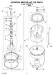 Diagram for 03 - Agitator, Basket And Tub Parts