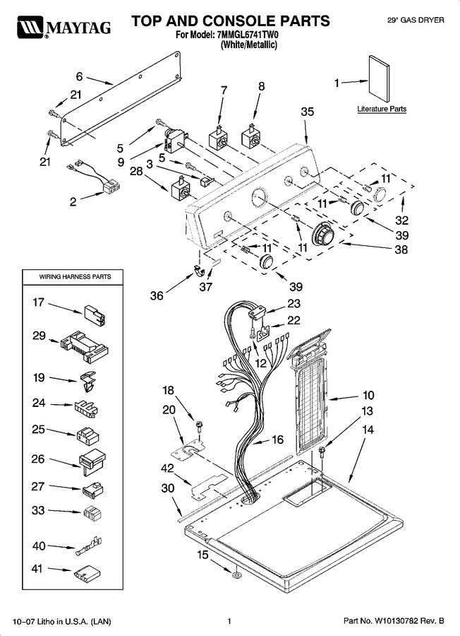 Diagram for 7MMGL6741TW0