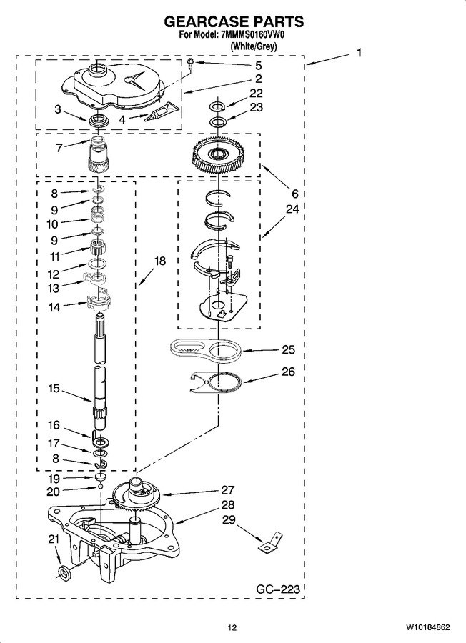 Diagram for 7MMMS0160VW0