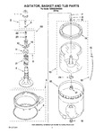 Diagram for 03 - Agitator, Basket And Tub Parts