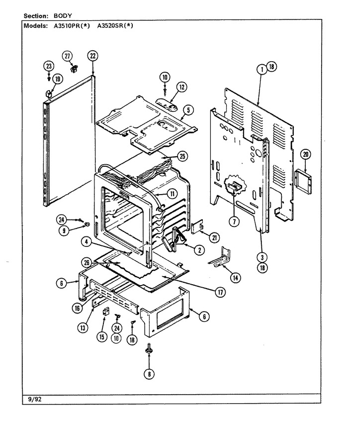 Diagram for A3520SRA