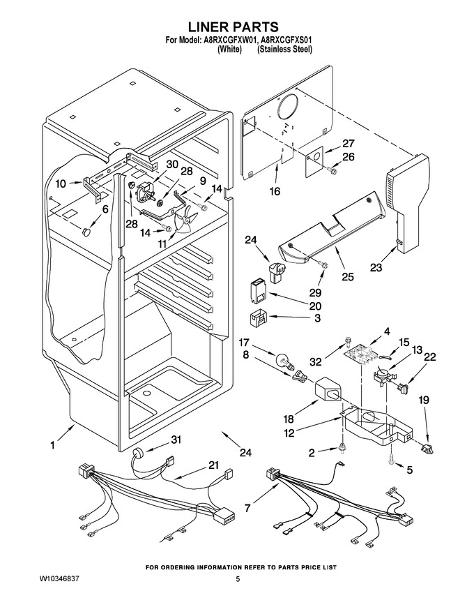 Diagram for A8RXCGFXW01