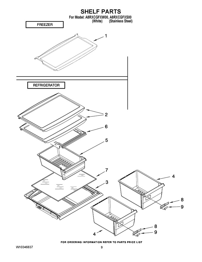 Diagram for A8RXCGFXW01