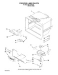 Diagram for 03 - Freezer Liner Parts