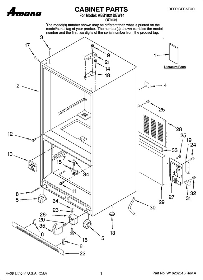 Diagram for ABB1921DEW14