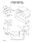 Diagram for 03 - Freezer Liner Parts