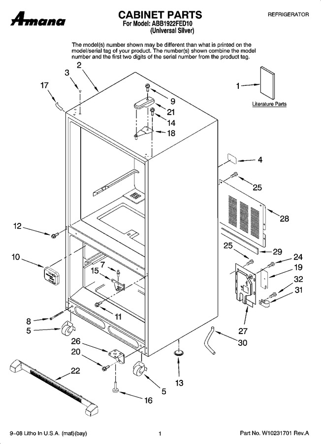 Diagram for ABB1922FED10