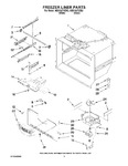 Diagram for 03 - Freezer Liner Parts