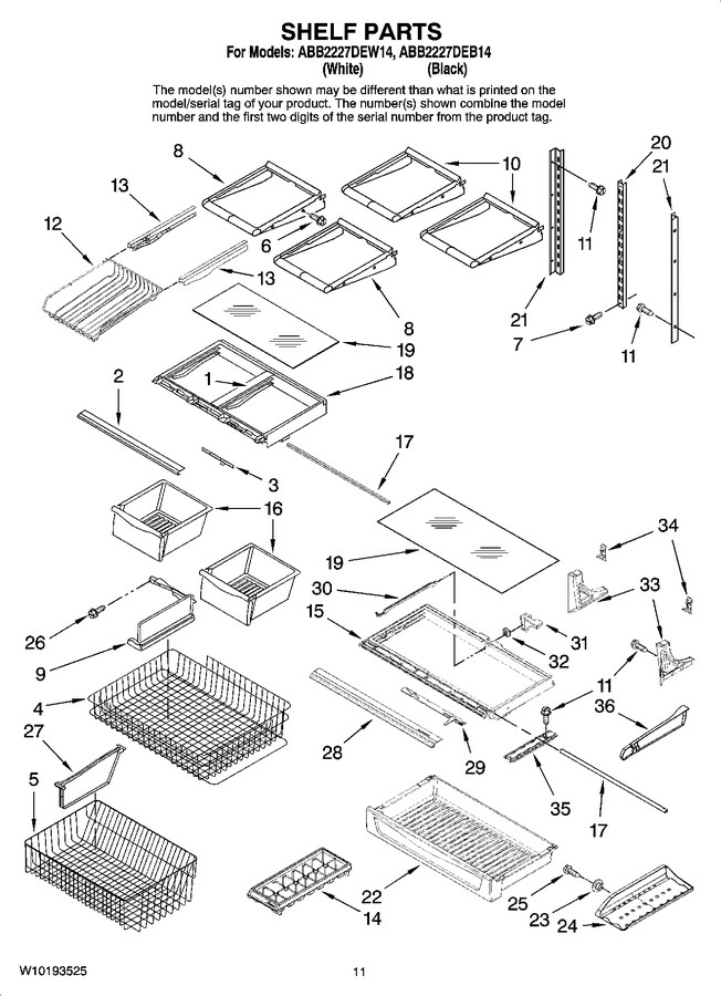 Diagram for ABB2227DEW14