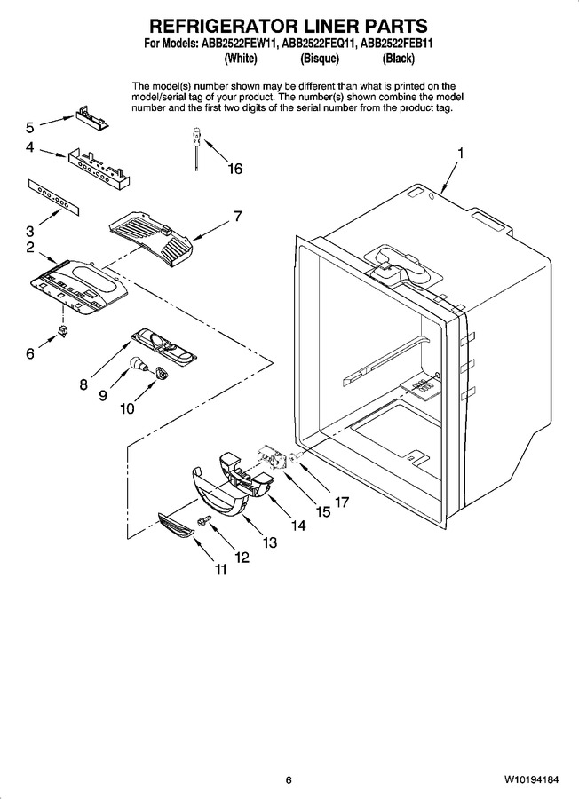 Diagram for ABB2522FEW11