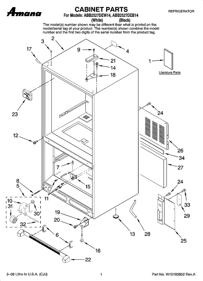 Diagram for ABB2527DEB14