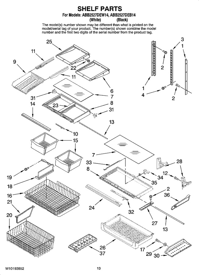 Diagram for ABB2527DEB14