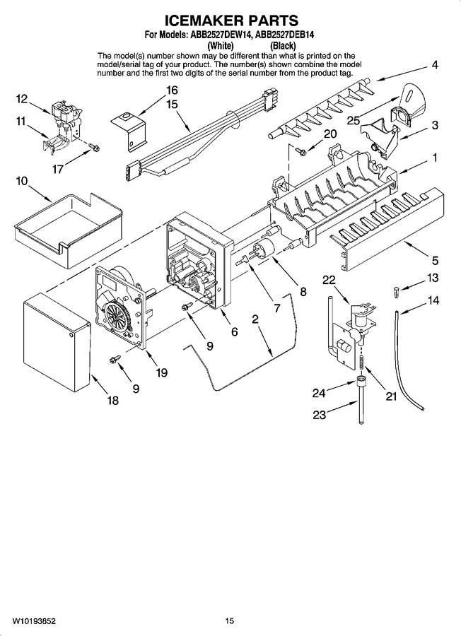 Diagram for ABB2527DEB14