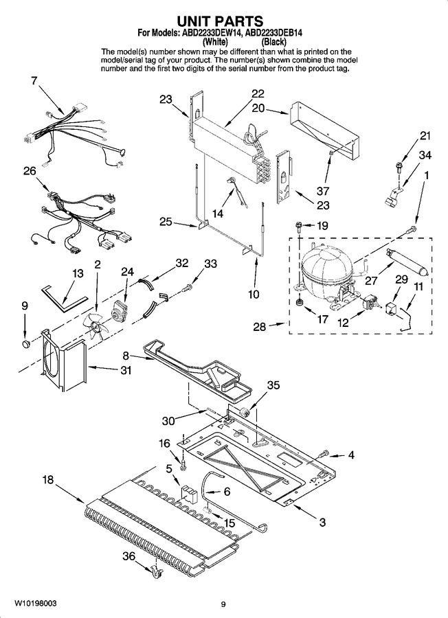 Diagram for ABD2233DEW14
