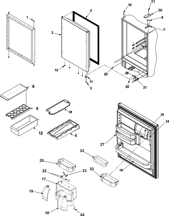 Diagram for ABD2533DEB (BOM: ABD2533DEx2)