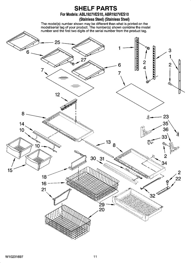 Diagram for ABR1927VES10