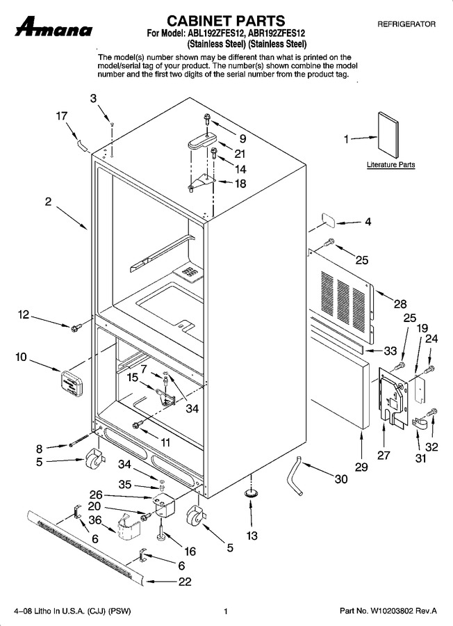 Diagram for ABL192ZFES12