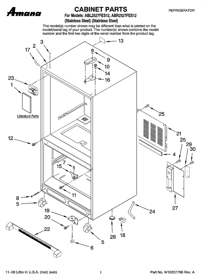 Diagram for ABL2527FES12