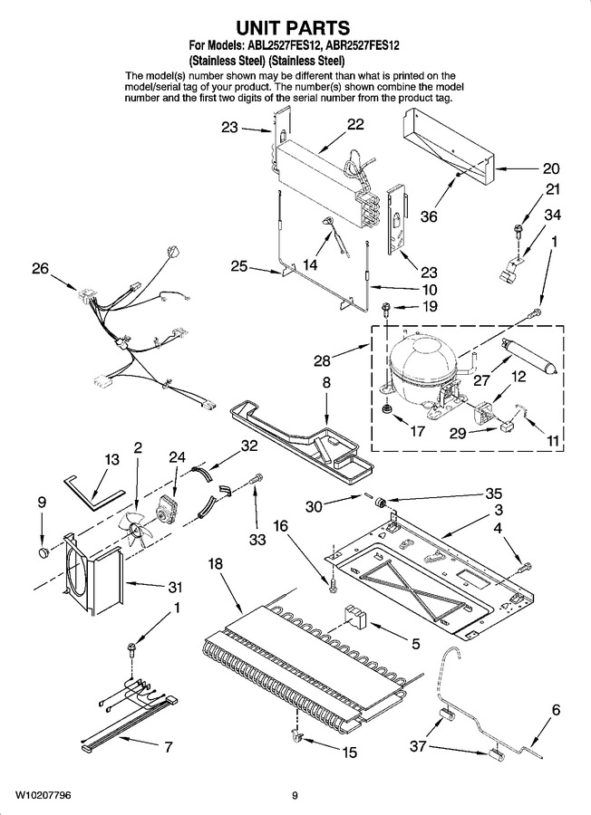 Diagram for ABL2527FES12
