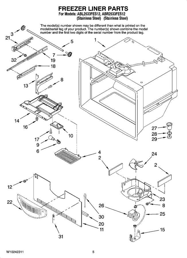 Diagram for ABR2533FES12