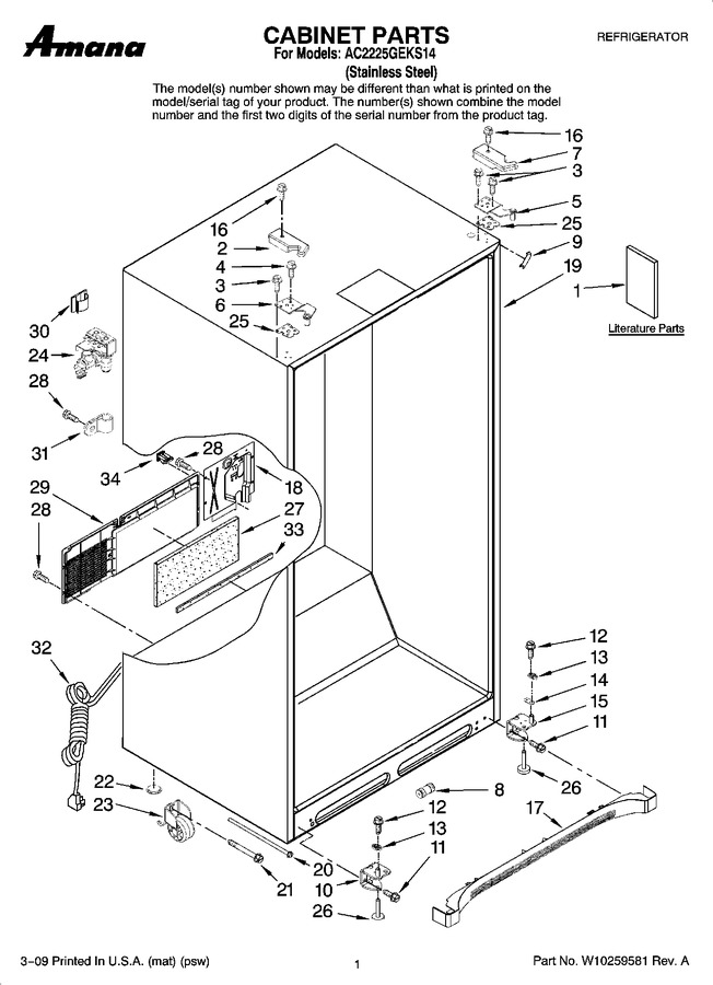 Diagram for AC2225GEKS14