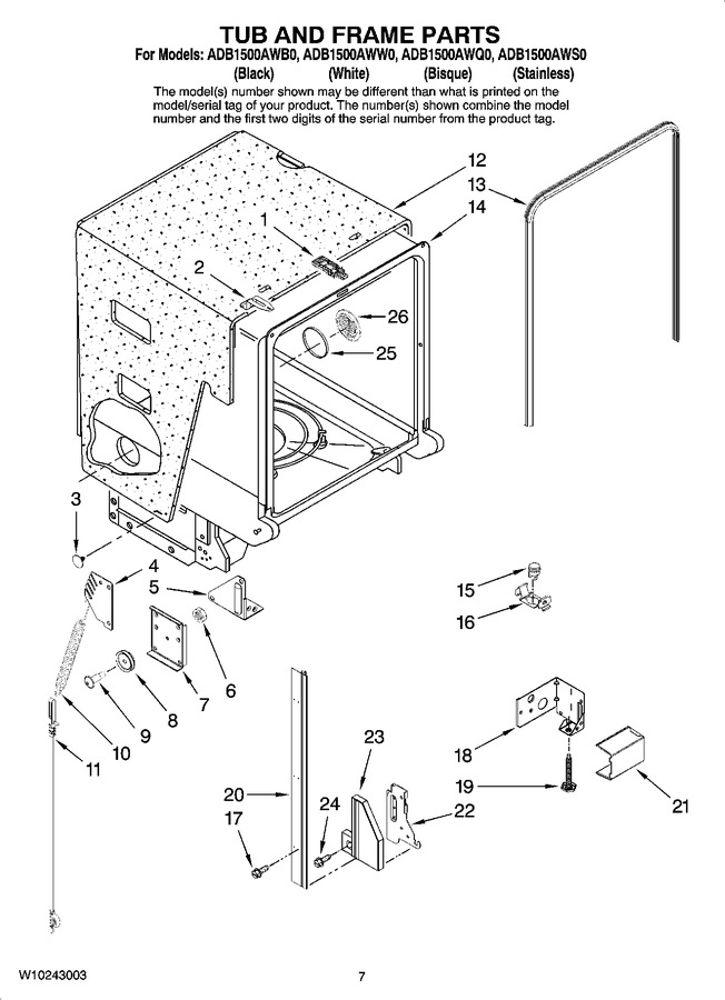 Diagram for ADB1500AWS0