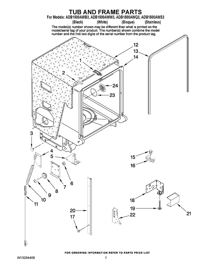 Diagram for ADB1500AWW3