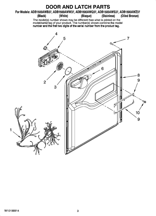 Diagram for ADB1500AWB37