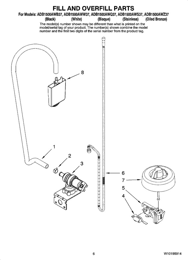 Diagram for ADB1500AWZ37