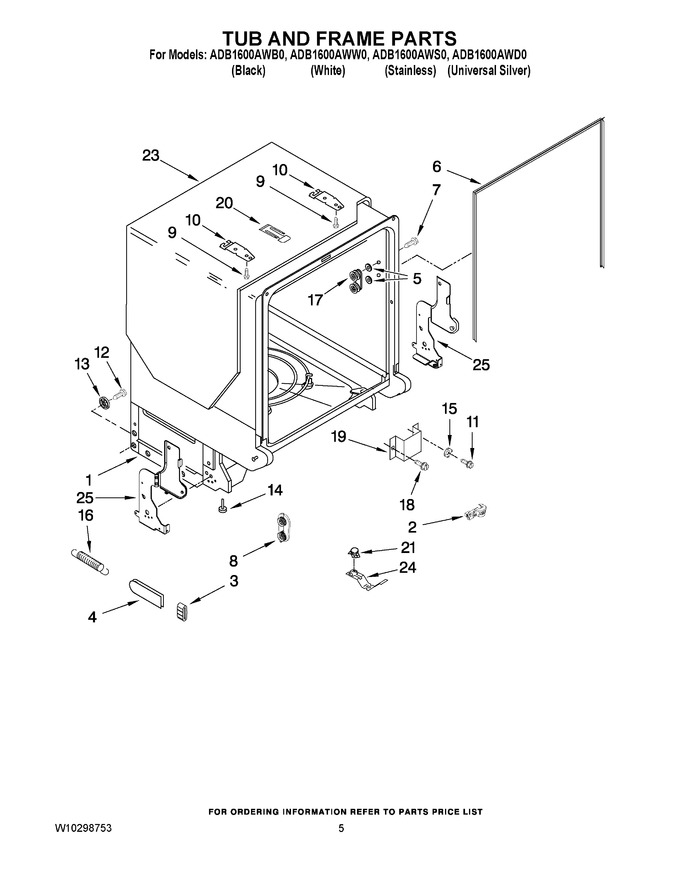 Diagram for ADB1600AWD0