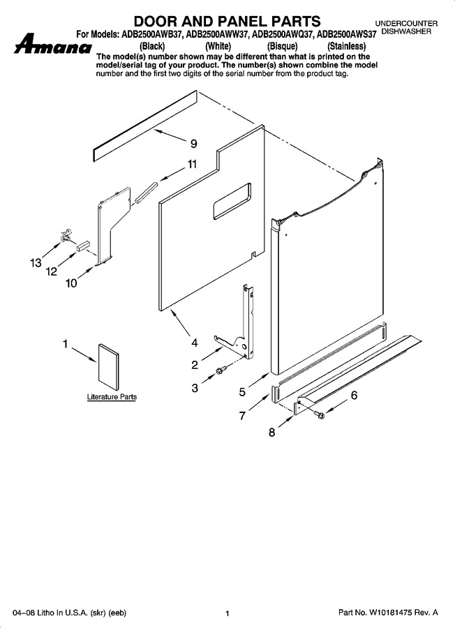 Diagram for ADB2500AWB37