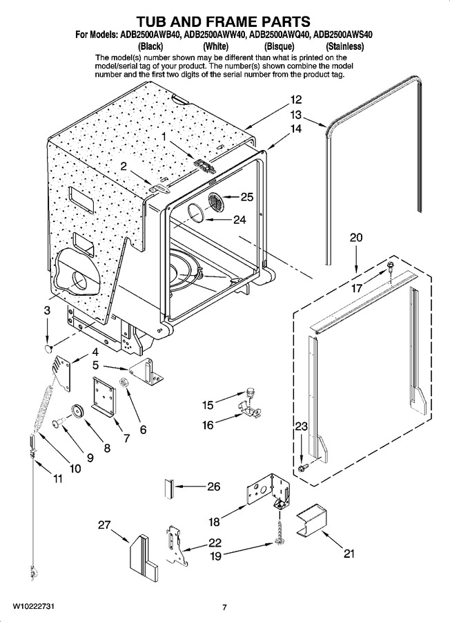 Diagram for ADB2500AWQ40