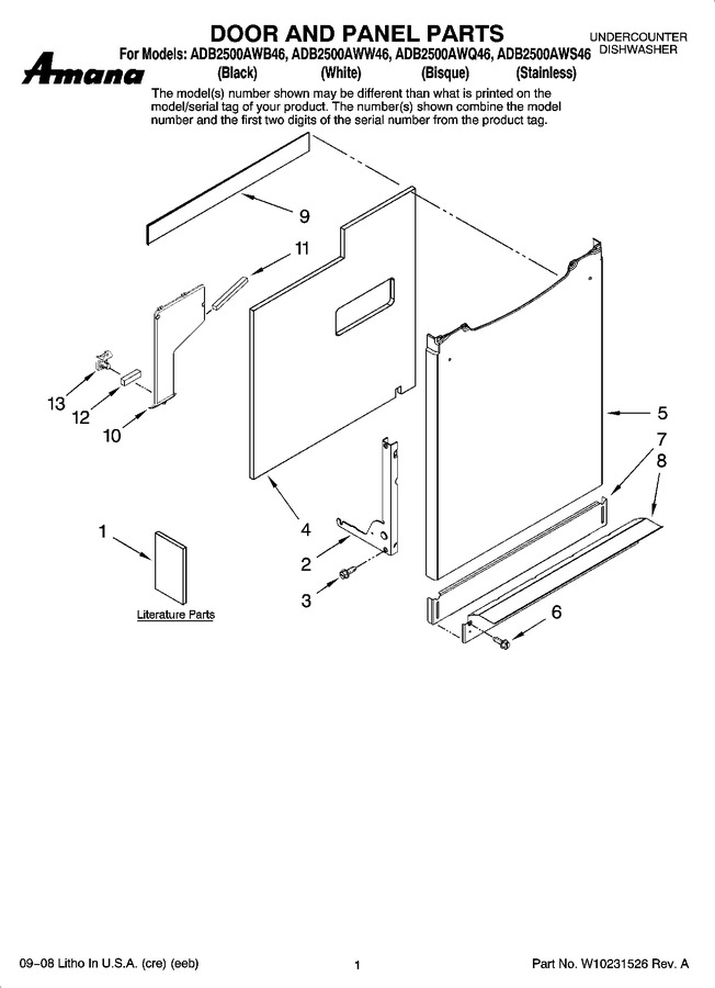 Diagram for ADB2500AWS46