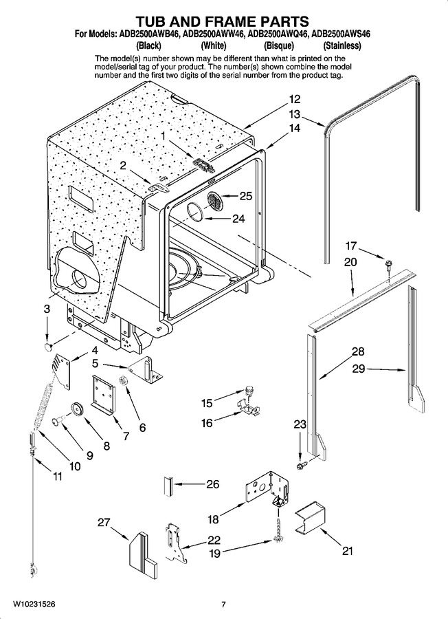 Diagram for ADB2500AWB46