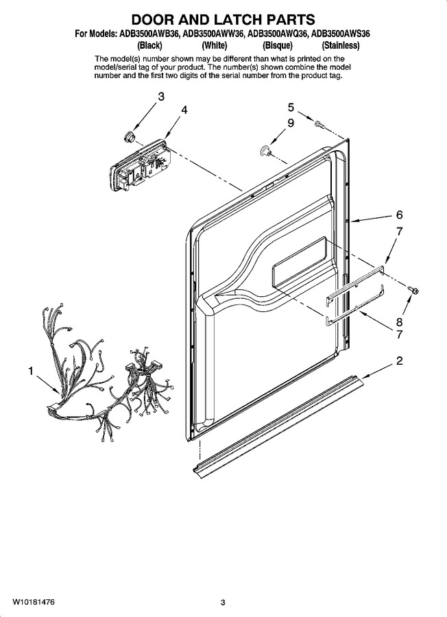 Diagram for ADB3500AWS36