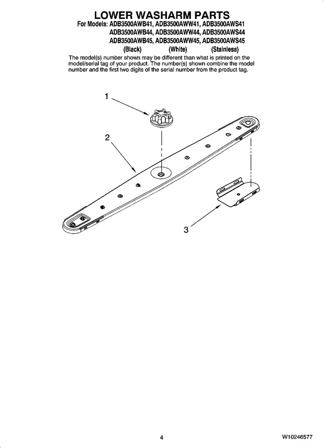 Diagram for ADB3500AWW45