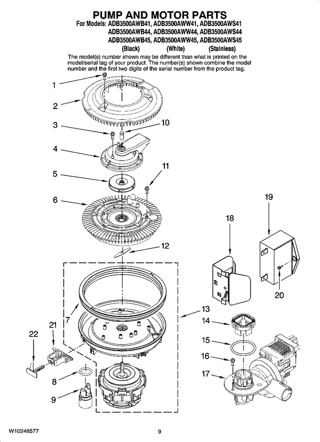 Diagram for ADB3500AWB44