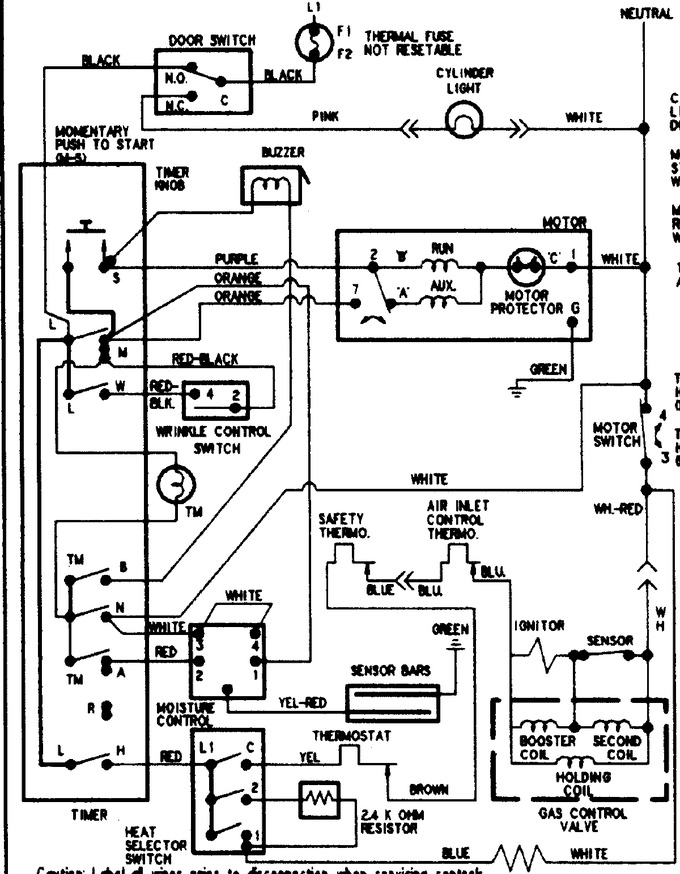 Diagram for PYE4500AYW